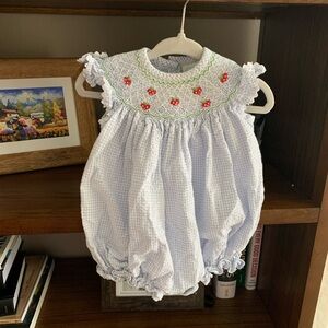 Little English 3 Months smocked bubble